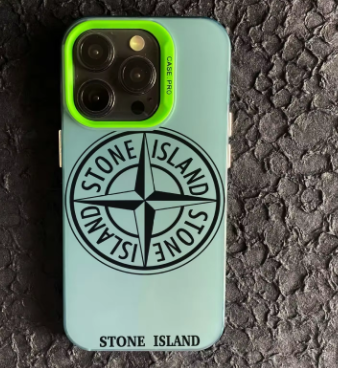 Coque Stone Island Verte logo